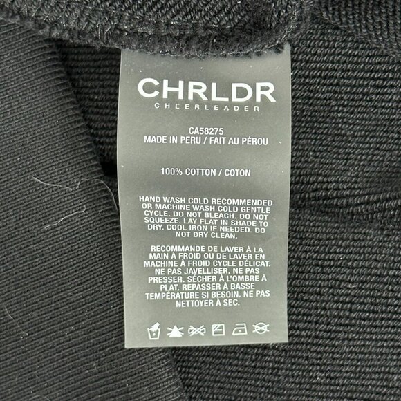 CHRLDR Lace Sleeve Sweatshirt Black - Picture 10 of 11